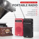 Newly Simple Operation Pointer Receiver Battery Powered Radio Mini AM FM Larger Speaker Radio Weather Music Theater Home Radio - Image 2