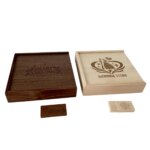 China Factory Bulk Wholesale Usb Pendrive Gifts Customized logo Advertising High Speeds Wooden Usb  with Photo Box Flash Memory - Image 4