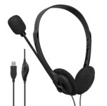 Shenzhen Factory Usb Wired Stereo Headset Earphone Office Headphone With Microphone for Call Center Headset Headband Headphones