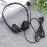New Type C 3.5mm USB Wired Headset Earphones in Stock Volume Control for Study Online Meeting Call Centre Over-Ear Headphones - Image 3