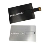Business Gifts Aluminium Alloy Credit Card Usb Memory Stick 2.0 3.0 8GB 16GB 32GB 64 GB Custom Metal Card Flash Drive Usb Device