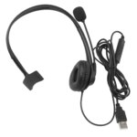 New Trend Single Ear Office Headphones Noise Cancelling Over-Ear Wired Computer Headset With Mic for Call Center Telephone Calls - Image 6