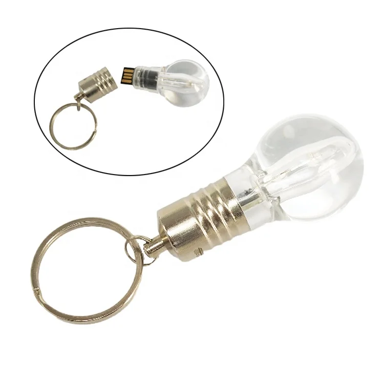 Ha9c10daa9dd1450e85c4f7abbe78e0e0G New High Quality Light Bulb Design Pendrive Luminescent Usb Drive 16GB 32GB 64GB Bright Led Light USB Disk with Customized Logo - Image 1