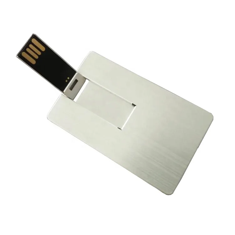Haf8bd03649784f2baaf672a4d379fb9aO Fast Delivery Metal Usb Flash Credit Card Usb Flash Drive 4GB 8GB Pen Drive 16GB Memory Stick Flash Memoria 32GB 64GB Pendrive - Image 1