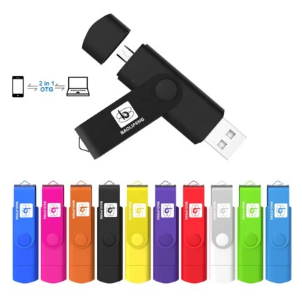 Multifunctional USB Memory Sticks OTG High Speed Drive 64GB 32GB 16GB 8GB 4GB External Storage Dual Use Cheap Usb Stick