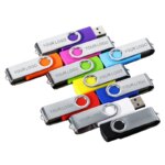 Personalised Usb Flash Drive 2.0 Memory Stick 128MB 256MB 512MB Pen Drive Swivel Memorias Usb Stick 1GB-64GB Rotating Pendrive
