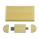 Newest Wooden OTG Type-C USB 3.0 High Speed Personalized Logo Gifts for Smartphones PC Flash Drive 3-Year Warranty High Capacity - Image 2