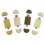 Newest Wooden OTG Type-C USB 3.0 High Speed Personalized Logo Gifts for Smartphones PC Flash Drive 3-Year Warranty High Capacity
