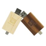 High Quality 2 in 1 Type C Usb Flash Drive 2.0 3.0 Wooden Pendrive 4GB 8GB 16GB 32GB 64GB 128GB Wood Pen Drive Usb Flash Drive - Image 3