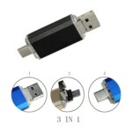 Metal Usb Otg Type C 2.0 3.0 Pen Drive with logo Free Laser Engraving Customized Usb Stick Phone Tablets PC Usb-c Flash Drive - Image 2