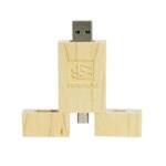 High Quality 2 in 1 Type C Usb Flash Drive 2.0 3.0 Wooden Pendrive 4GB 8GB 16GB 32GB 64GB 128GB Wood Pen Drive Usb Flash Drive - Image 5