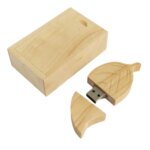 Factory Supply Personalized Wooden Leaf USB Stick 2.0 3.0 4GB 8GB 16GB 32GB 64 GB Usb Drive Customize Pendrive Usb - Image 2