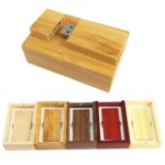Manufacturer Wholesale Business Wedding Gift Rectangle Shaped Usb Flash Wood  2.0 3.0 8GB 16GB 32GB 64 GB Usb Wood Memory