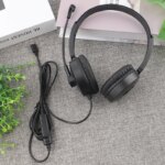 Professional Over-Ear Type C Wired Audio Call Center Headset Noise Cancelling Headphone With Mic and Mute for Video Conference - Image 2