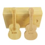 Wood Box Wooden USB Flash Drive Pen Drive 1GB 8GB 16GB 32GB 64GB Guitar Wood Pendrive Customised Gifts Low Price High Quality