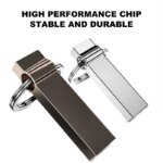 Business Gift Personalised logo Keychain Metal Usb Flash Pen Drive 2.0 3.0 16GB 32GB 64 GB Waterproof Metal Mini Pendrive Usb - Image 4