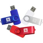 Cheap Price Promotional Swivel Metal USB 2.0 16GB Flash Drive New Custom Logo Usb Stick Twister Pendrive Flash Disk - Image 3