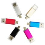 Free Laser logo Dual Port Type c Otg Memorias Flash Usb 3.0 2.0 8GB 16GB 32GB 64GB for Cellphone Usb c Pen Drive Usb