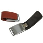 Leather with Metal Keychain Pendrive Memory Stick 64GB 32GB 8GB USB Business 128GB Pen Drive Ready to Ship Usb Flash Drives - Image 2