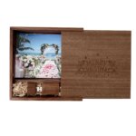 Customized Wedding Unique Album Wood Photo Box Usb Pendrive Maple Walnut 2.0 3.0 16GB 32GB 64GB Wholesale Usb Flash Drive - Image 5