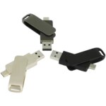 Personalised Metal Dual Port USB 2.0 USB-C Pendrive 2 in 1 Pen Drive Memory Stick with Type-C 16GB 32GB 64GB OTG USB Flash Drive - Image 6