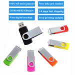 Personalised Usb Flash Drive 2.0 Memory Stick 128MB 256MB 512MB Pen Drive Swivel Memorias Usb Stick 1GB-64GB Rotating Pendrive - Image 2