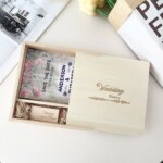 Walnut Maple Wooden Album Box 4*6 Inch Photo Engraved USB Package Box with Wooden USB Flash Drives 2.0 3.0 8GB 16GB 32GB 64GB - Image 4