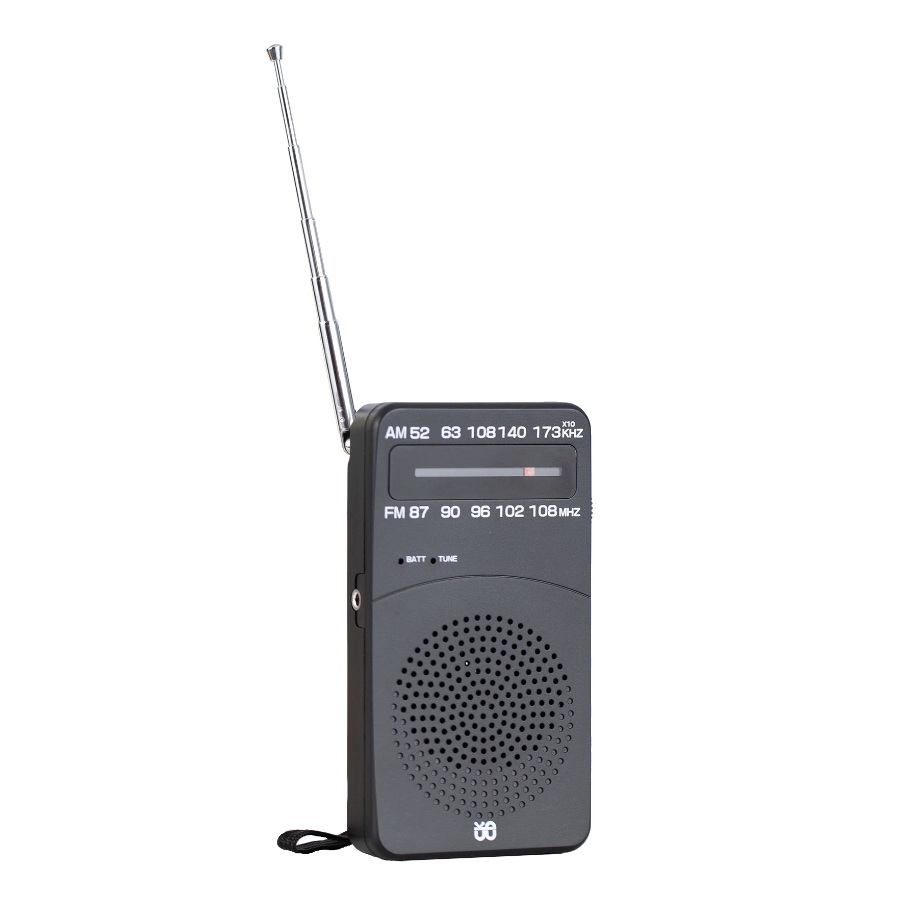 Hdfda47b7f22a4881bb25e3865cc9e642D Mini FM Radio Receiver Telescopic Antenna Dual Band Multifunctional Pocket Radios Battery Powered Built-in Speaker for Elderly - Image 1