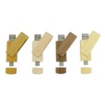 Popular Wooden Swivel Smartphones PC Usb Flash Drive Stick Personalized logo Gifts 4gb 8gb 16gb 32gb 64gb OTG Type c Pendrive - Image 3