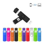 Wholesale Flash Drive 1GB 2GB 4GB 8GB 16GB 32GB 64GB Pen Drive 128GB 2 in 1 Swivel OTG Memory Stick Pendrive Usb Flash Drive OTG - Image 3