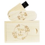 High Quality Swivel Usb Flash Drive Wooden 2.0 3.0 Pendrive 2GB 4GB 8GB 16GB 32GB 64GB 128GB Pen Drive Wood Usb Stick - Image 6