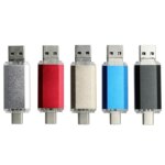 3 in 1 Metal Usb Keys Small Cheap 32GB OTG Pen Drive 64GB Usb Drives Bulk 4gb 8gb Memory Stick Pendrive 16gb Free Sample