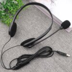 Shenzhen Factory Usb Wired Stereo Headset Earphone Office Headphone With Microphone for Call Center Headset Headband Headphones - Image 4