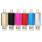 Personalised Metal 2-in-1 Type C Pendrive USB2.0 3.0 Memory Stick 8GB 16GB 32GB 64GB USB-C Flash Drive for Smartphones PC - Image 2