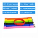 Custom Silicone Wristband Bracelet Pendrive Gadgets Usb Memory Stick 1G 2G 4G 8GB 16GB 32 GB Pen Drive Bracelet Usb Flash Drive - Image 2