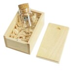 Wooden Box Wishing Bottle U Disk 128GB Free LOGO USB 2.0 3.0 Pen Drive 64GB Wedding Memory Stick 32G Free LOGO Flash Drives 16GB - Image 6