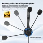 Single Ear Headset With Mic Noise Cancelling Type C Wired Telephone Headphone for Conference Call Centre Business Communication - Image 5