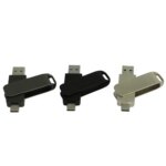 Rotatable Smart OTG USB Flash Drive 2.0 3.0 64G 32G 16G 8G 4G Pen Drive Thumb Drives Memory Stick for Type c Phones USB Key Logo - Image 4