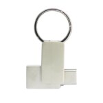 Super Mini Size Keyring Metal Type c Otg Usb Thumb Drive 2.0 3.0 8GB 16GB 32GB 64GB Personalized logo Usb-c Double Port Usb Otg - Image 4