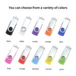 Business Gift Swivel Usb Pen Drive Personalized 2.0 4gb 8gb 16gb 32gb Usb Memory Stick Rotation Promotional Flash Usb - Image 6