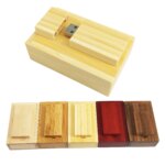 Eco-friendly Wooden Usb Wedding Box With Rectangle Shape 2.0 3.0 Memoria Usb 16gb 32gb 64gb Personalized Usb Flash Drive 64gb - Image 2
