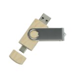 High Quality 2 in 1 Type C Usb Flash Drive Wooden Pen Drive 2.0 3.0 4GB 8GB 16GB Pendrive 32GB 64GB 128GB Wood Usb Flash Drive - Image 6